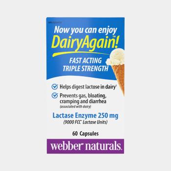 Webber Naturals Laktáza enzýmy 9000 FCC 60 kapsulí