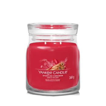 YANKEE CANDLE Signature Vonná sviečka 2 knôty Sparkling Cinnamon 368 g