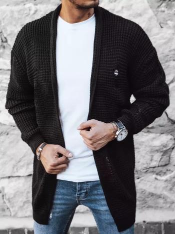 Čierny pánsky kardigán