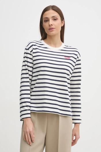Bavlnené tričko s dlhým rukávom Pepe Jeans RIO tmavomodrá farba, PL506018