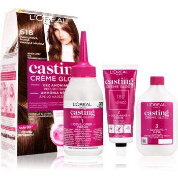 L’Oréal Paris Casting Creme Gloss farba na vlasy odtieň 618 Vanilla Mocha 1 ks