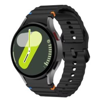 4wrist Curea din silicon pentru Samsung Galaxy Watch 7 - Black