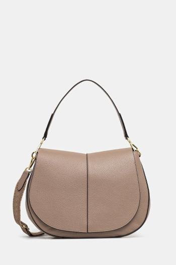 Kožená kabelka Gianni Chiarini HELENA ROUND béžová farba, BS 6037/COMM GRN-NA