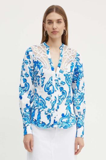 Košeľa s prímesou ľanu Marciano Guess BLUE NOTE regular, 4GGH07 9708Z