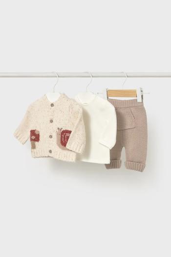 Sada pre bábätká Mayoral Newborn 3-pak zelená farba, 2571