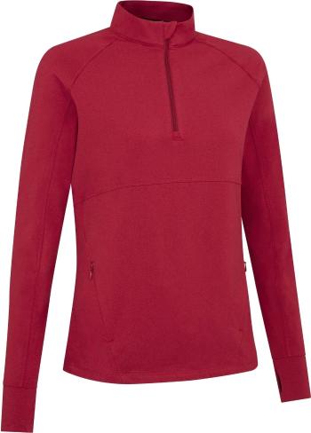 Callaway Lightweight Knit Heathered 1/4 Zip Top Red Heather S