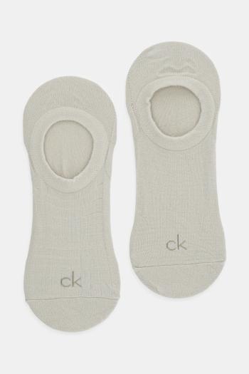 Ponožky Calvin Klein 2-pak pánske, béžová farba, 701231366
