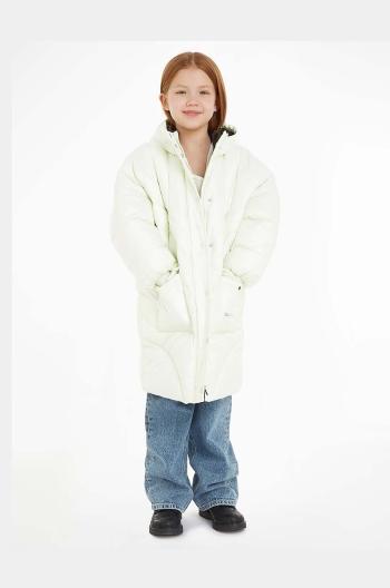 Detská bunda Calvin Klein Jeans zelená farba