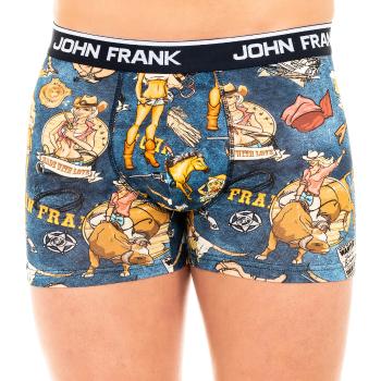 John Frank  JFB101-KOVBOY-MULTICOLOR  Boxerky Modrá