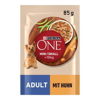 26x85g PURINA ONE Mini Adult csirke nedves kutyaeledel