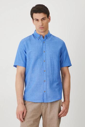 Ľanová košeľa Medicine regular, s golierom button-down