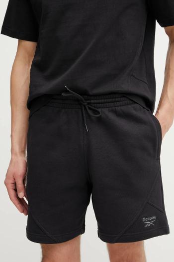 Bavlnené šortky Reebok Classic pánske, čierna farba, 100214084
