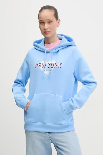 Mikina Tommy Jeans dámska, s kapucňou, s potlačou, DW0DW21771
