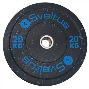 SVELTUS OLYMPIC DISC BUMPER 20 kg x 50 mm Súlyzótárcsa, fekete, méret