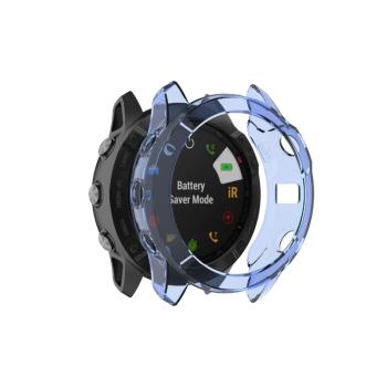 TPU HALF COVER Kryt pre Garmin Fenix 6X / 6X Pro modrý