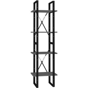 Shumee so 4 policami sivá 40 × 30 × 140 cm drevotrieska, 806419