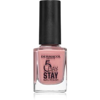 Dermacol 5 Day Stay hosszantartó körömlakk árnyalat 50 Antique Rose 11 ml