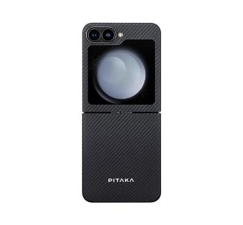 Pitaka MagEZ Case 5 Samsung Galaxy Z Flip 6 / Flip 7 FE MagSafe tok, Black/gray