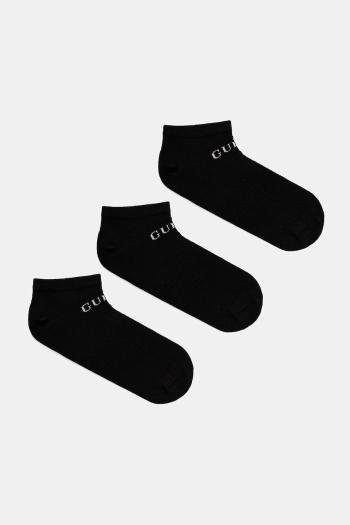 Ponožky Guess 3-pak čierna farba, U4YG50 Z3F60