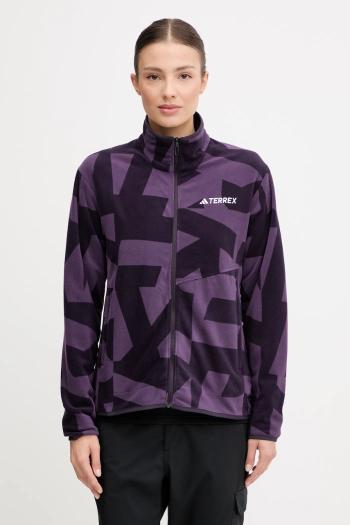 Outdoorová mikina adidas TERREX Multi fialová farba, vzorovaná, JN0996