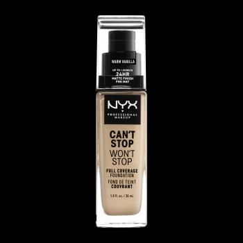 NYX PROFESSIONAL MAKEUP Professional Makeup Can't Stop Won't Stop 24 hour Foundation Vysoko krycí make-up - 6.3 Warm Vanilla 30 ml
