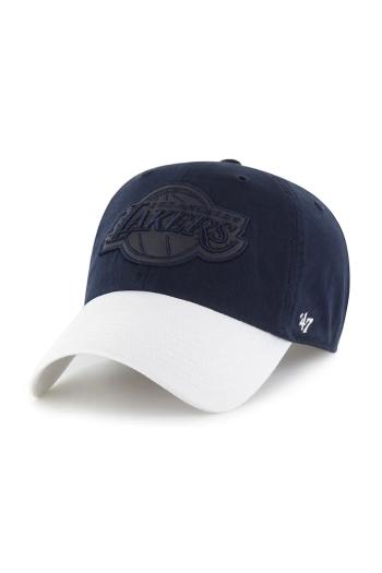 Bavlnená šiltovka 47 brand NBA Los Angeles Lakers '47 x Tommy Hilfiger tmavomodrá farba, s nášivkou, KCO-THCCU174GWL-NY