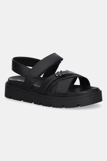 Detské sandále Calvin Klein Jeans čierna farba, V3A2-82044