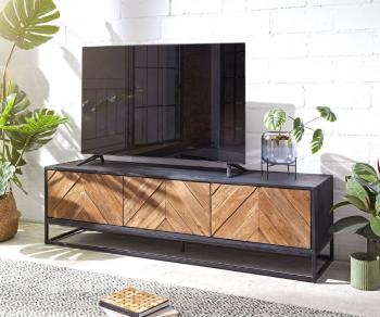 TV stolík Famke 145 cm mango teak 3 dvierka