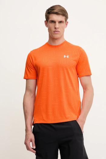 Tréningové tričko Under Armour UA Tech Geotessa oranžová farba, vzorované, 1382182