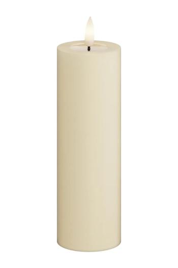 Deluxe Homeart led gyertya Cream Bloklys 5 x 15 cm bézs