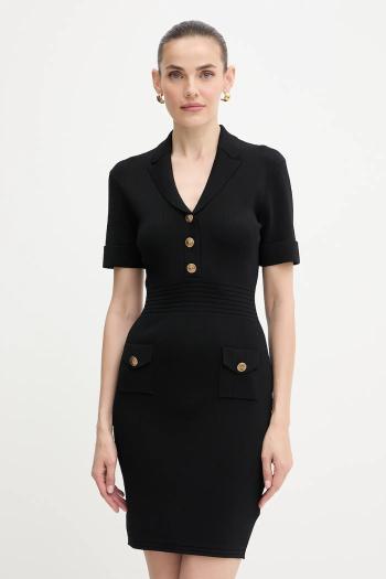 Šaty Guess FELICITY čierna farba, mini, priliehavé, W5YK29 Z0130