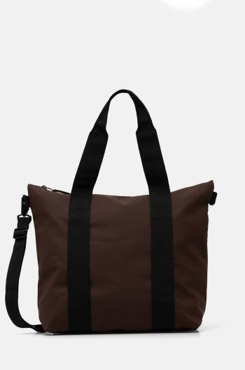 Taška Rains Tote Bag Mini W3 hnedá farba, 14160-23