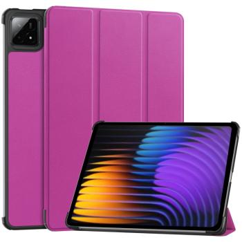 LEATHER Zaklápací kryt pre Xiaomi Pad 7 / Pad 7 Pro fialový