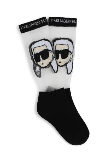 Detské ponožky Karl Lagerfeld čierna farba, Z30545