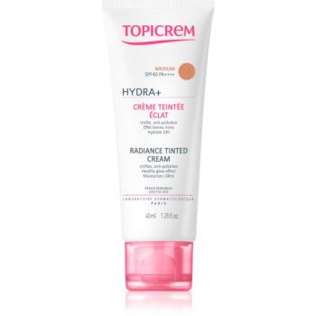 Topicrem UH FACE HYDRA+ Radiance Tinted Cream tónujúci hydratačný krém SPF 40 odtieň Medium 40 ml