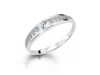 Cutie Diamonds Prsteň z bieleho zlata s diamantmi DZ6723-2804-10-X-2 54 mm