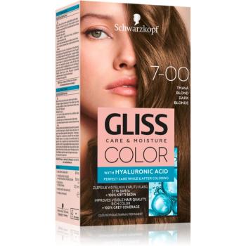 Schwarzkopf Gliss Color tartós hajfesték árnyalat 7-00 Dark Blonde 2x60 ml