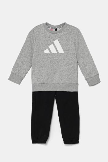 Detská tepláková súprava adidas šedá farba, JY0614
