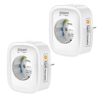 Gosund SP1-H 2x Smart inteligentná zásuvka 16A 3680W, Apple HomeKit, biela (SP1-H 2pc)