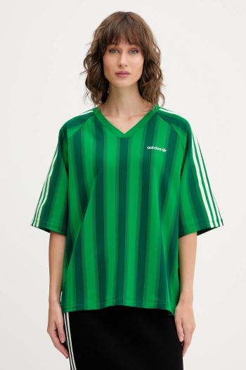 Tričko adidas Originals Linear Tee dámske, zelená farba, JW6022