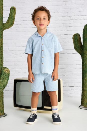 Detské bavlnené šortky Mayoral denim comfort 3228