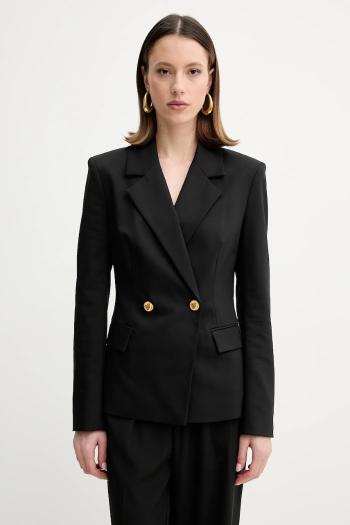 Sako Marciano Guess SUNNY čierna farba, dvojradové, jednofarebné, 5GGN24 7311A