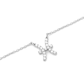 Daniel Wellington Slušivý oceľový náhrdelník znamenia Ryby Crystal Zodiac DW00400954