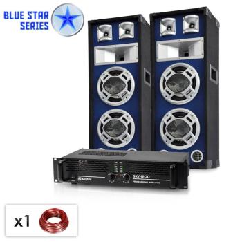 Electronic-Star ,,Bassboom", 1600W, PA set zo série Blue Star