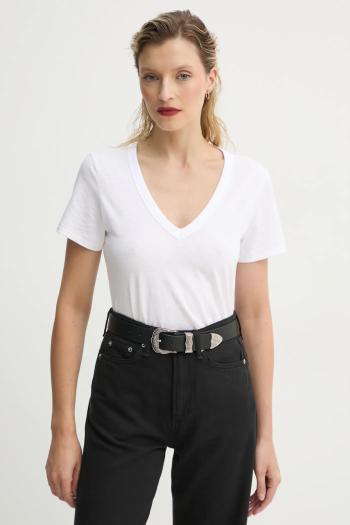 Bavlnené tričko Rag & Bone dámske, biela farba, W272C34CH