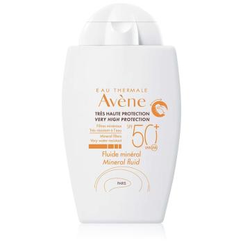 Avène Sun Mineral Fluid védő folyadék kémiai szűrőktől mentes SPF 50+ 40 ml