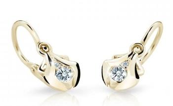 Cutie Diamonds Krásne detské náušnice zo žltého zlata s diamantmi C2224-10-10-X-1-D