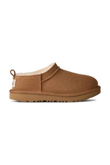 Detské snehule UGG CLASSIC MICRO hnedá farba, 1174410K