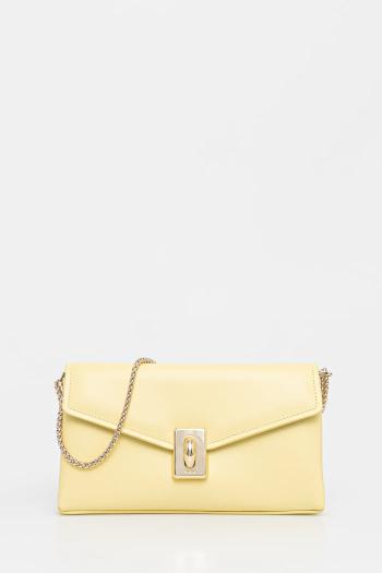 Kožená kabelka Furla žltá farba, WB01517.BX3227.3684S1007