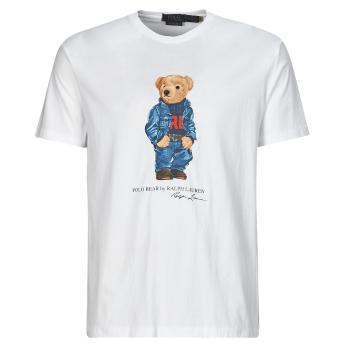 Polo Ralph Lauren  T-SHIRT AJUSTE EN COTON POLO BEAR  Tričká s krátkym rukávom Biela